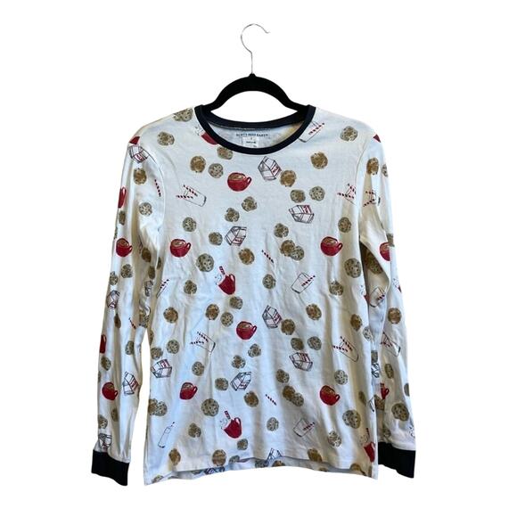 Burt’s Bees Baby S (Adult) pajama top comfy coffee cookie milk - Picture 1 of 7